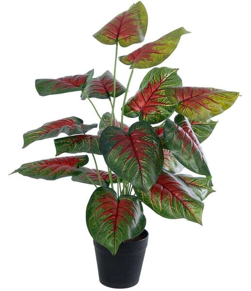 Τεχνητό Φυτό Caladium Mix 20911 Φ66x75cm Green-Red GloboStar