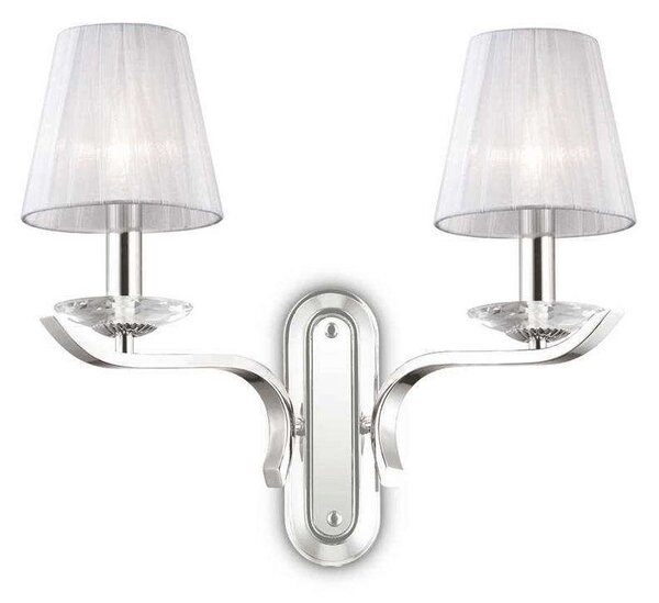 Φωτιστικό Τοίχου-Απλίκα Pegaso 059211 43x33,5x20,5cm 2xE14 40W White Ideal Lux