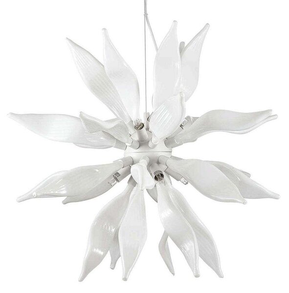 Φωτιστικό Οροφής Leaves 111957 63x69,5/278,5cm 8xG9 40W White Ideal Lux