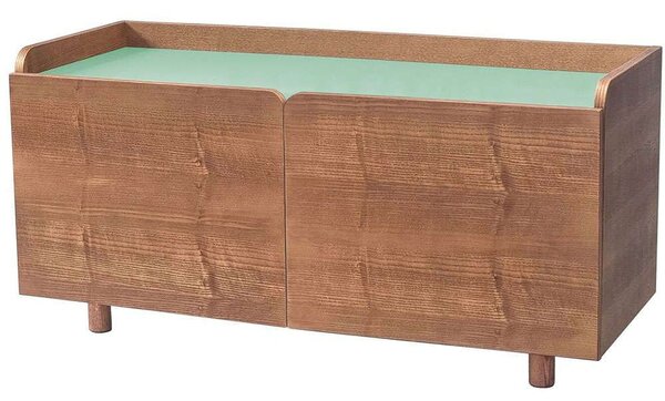 Έπιπλο Τηλεόρασης Dabi DABITV17 110x42x55cm Oak-Sage Green