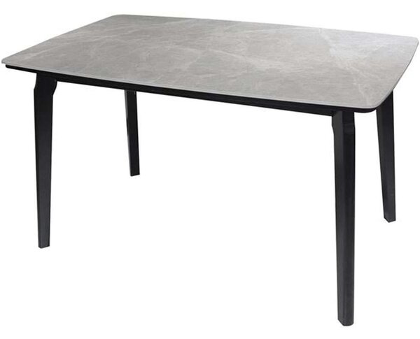 Τραπέζι Dalin Ε796,2 130x80x74cm Marble Grey-Black