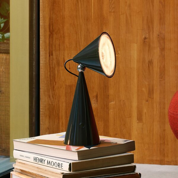 Tom Dixon LED επιτραπέζια λάμπα Pose Task Light, ανθρακί, 41 cm, ρυθμιζόμενος, Μαύρο, Σαλόνι / τραπεζαρία, Πλαστικό, σχεδιασμός