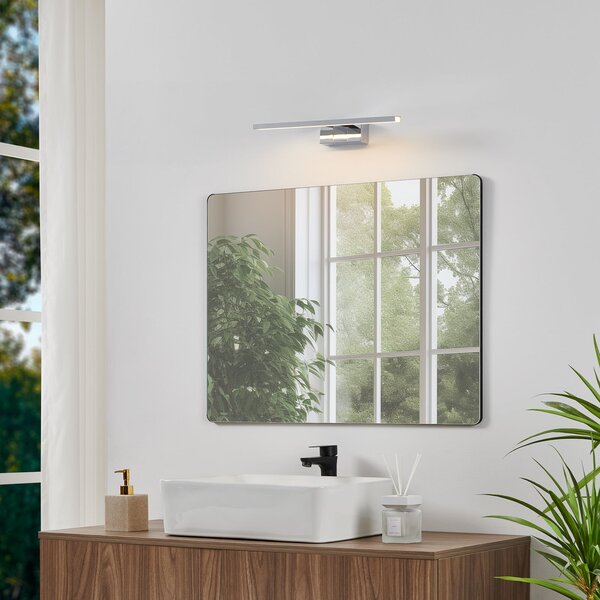EGLO LED απλίκα Conettilla, χρώμα χρώμιο, πλάτος 40 cm IP44 CCT, Μεταλλικό, Μπάνιο, Μέταλλο, σύγχρονο