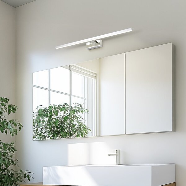 EGLO LED απλίκα Conettilla, χρώμα χρώμιο, πλάτος 60 cm IP44 CCT, Μεταλλικό, Μπάνιο, Μέταλλο, σύγχρονο