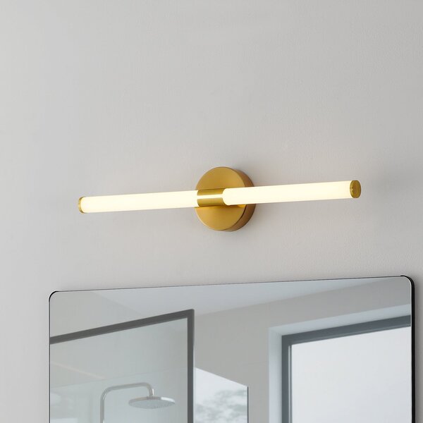 EGLO LED απλίκα Ramola, χρώμα ορείχαλκου, πλάτος 60 cm, IP44, CCT, Χρυσό / Ορείχαλκου, Μπάνιο, Μέταλλο, σύγχρονο