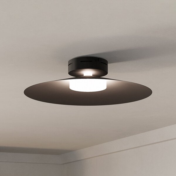 EGLO LED-Smart-Οροφής λάμπα Conomavilla-Z, μαύρο Ø 45 cm CCT RGB, ρυθμιζόμενος, Μαύρο, Σαλόνι / τραπεζαρία, Μέταλλο, σύγχρονο