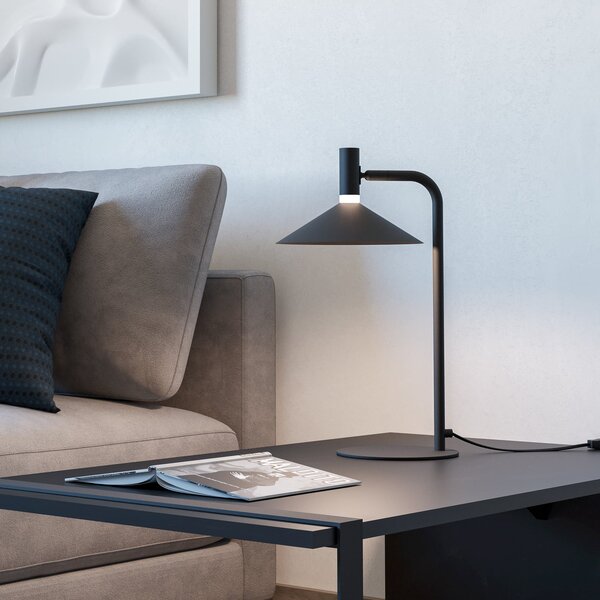 EGLO LED-Smart-Τραπεζοσκόπιο Conomavilla-Z μαύρο Ύψος 45cm CCT RGB, ρυθμιζόμενος, Μαύρο, Σαλόνι / τραπεζαρία, Μέταλλο, σύγχρονο