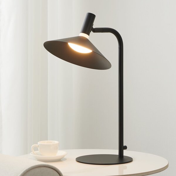 EGLO LED-Smart-Τραπεζοσκόπιο Conomavilla-Z μαύρο Ύψος 45cm CCT RGB, ρυθμιζόμενος, Μαύρο, Σαλόνι / τραπεζαρία, Μέταλλο, σύγχρονο