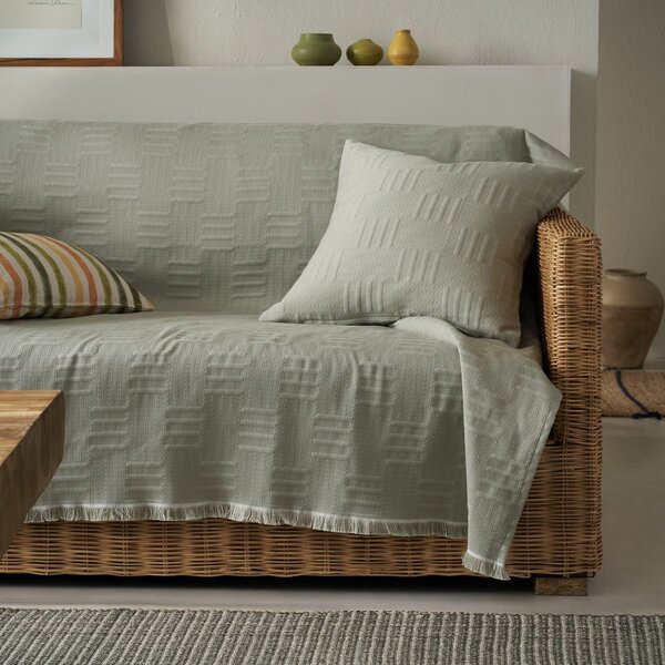 Ριχτάρι Καναπέ Διθέσιου (180x250) Gofis Home Calyra Smoke Green 654/07
