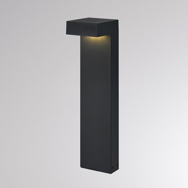 Molto Luce Φωτιστικό διαδρόμου LED ATO, ύψος 45 cm, on/off, ανθρακί, IP65, μέταλλο, Μαύρο, Αλουμίνιο, σύγχρονο, Εξωτερικό βάθρο