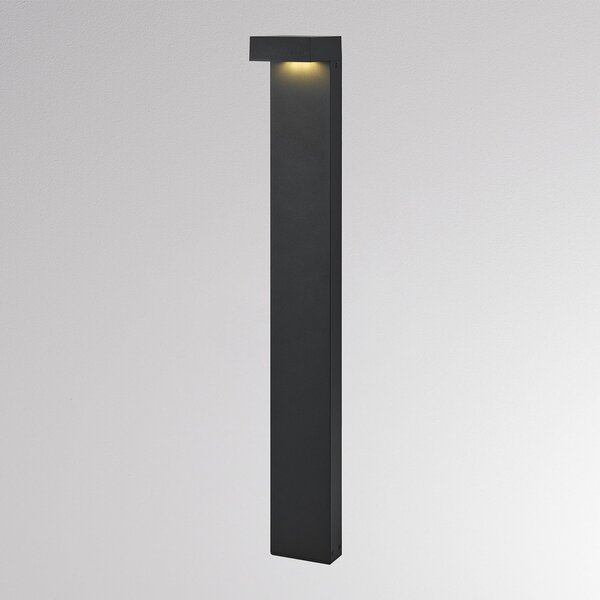 Molto Luce Φωτιστικό διαδρόμου LED ATO, ύψος 85 cm, on/off, ανθρακί, IP65, μέταλλο, Μαύρο, Αλουμίνιο, σύγχρονο