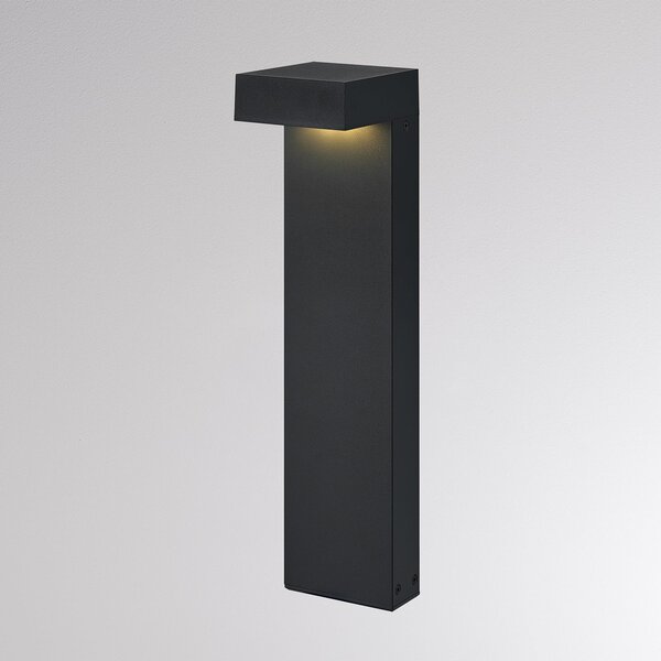 Molto Luce Φωτιστικό διαδρόμου LED ATO, ύψος 45 cm, DALI, ανθρακί, IP65, μέταλλο, ρυθμιζόμενος, Μαύρο, Αλουμίνιο, σύγχρονο, Εξωτερικό βάθρο