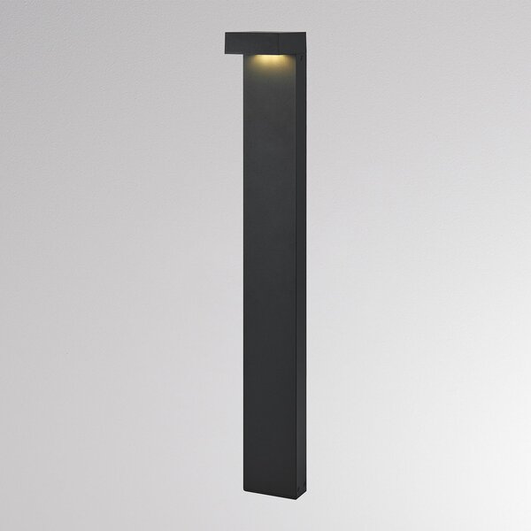 Molto Luce Φωτιστικό διαδρόμου LED ATO, ύψος 85 cm, DALI, ανθρακί, IP65, μέταλλο, ρυθμιζόμενος, Μαύρο, Αλουμίνιο, σύγχρονο