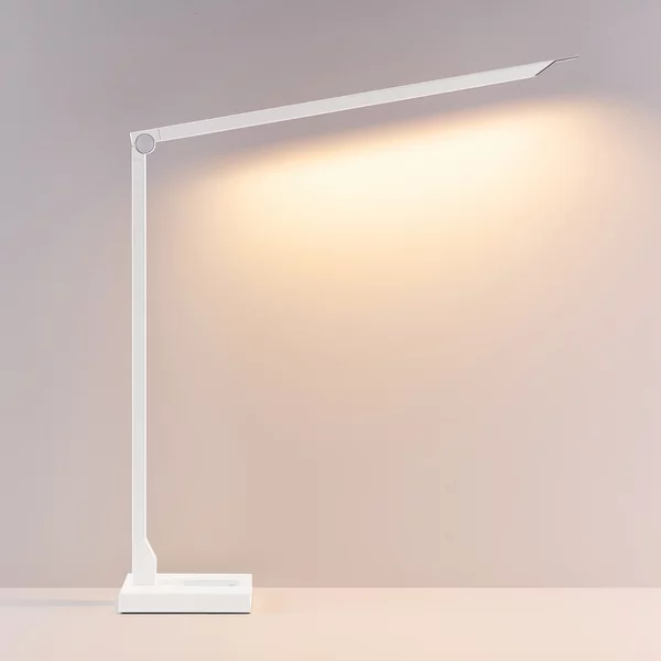 Molto Luce Λάμπα γραφείου LED FLOYD ACCU, λευκή, 55 cm, CCT, ρυθμιζόμενη ένταση, ρυθμιζόμενος, Λευκό, Μελέτη / Γραφείο, Αλουμίνιο, σύγχρονο