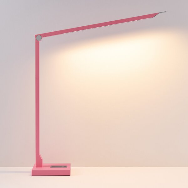 Molto Luce Φωτιστικό γραφείου LED FLOYD ACCU, ροζ, 55 cm, CCT, ρυθμιζόμενη ένταση, ρυθμιζόμενος, Ροζ / Ροζέ, Μελέτη / Γραφείο, Αλουμίνιο, σύγχρονο