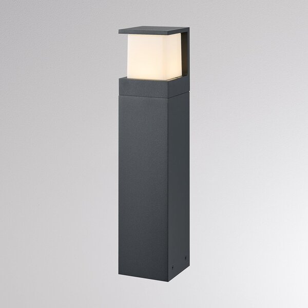 Molto Luce Φωτιστικό δρόμου LED FYNN-Y, ύψος 45 cm, ανθρακί, CCT IP65 on/off, Μαύρο, Αλουμίνιο, σύγχρονο, Εξωτερικό βάθρο
