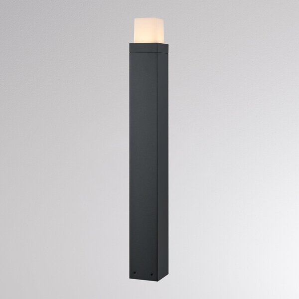 Molto Luce Φωτιστικό δρόμου LED FYNN-O, ύψος 85 cm, ανθρακί, CCT IP65 on/off, Μαύρο, Αλουμίνιο, σύγχρονο
