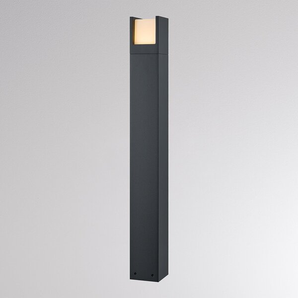 Molto Luce Φωτιστικό δρόμου LED FYNN-U, ύψος 85 cm, ανθρακί, CCT IP65 on/off, Μαύρο, Αλουμίνιο, σύγχρονο
