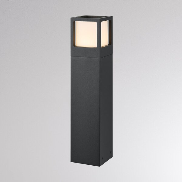 Molto Luce Φωτιστικό δρόμου LED FYNN-X, ύψος 45 cm, ανθρακί, CCT IP65 on/off, Μαύρο, Αλουμίνιο, σύγχρονο, Εξωτερικό βάθρο