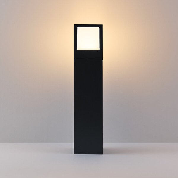 Molto Luce Φωτιστικό δρόμου LED FYNN-X, ύψος 45 cm, ανθρακί, CCT IP65 on/off, Μαύρο, Αλουμίνιο, σύγχρονο, Εξωτερικό βάθρο