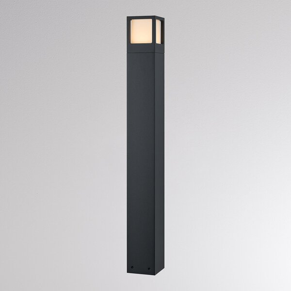 Molto Luce Φωτιστικό δρόμου LED FYNN-X, ύψος 85 cm, ανθρακί, CCT IP65 on/off, Μαύρο, Αλουμίνιο, σύγχρονο