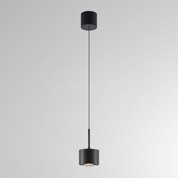Molto Luce Κρεμαστό φωτιστικό LED MAG MINI, μαύρο, Ø 9 cm, CCT, ρυθμιζόμενη ένταση, μέταλλο, ρυθμιζόμενος, Μαύρο, Σαλόνι / τραπεζαρία, Αλουμίνιο, σύγχρονο