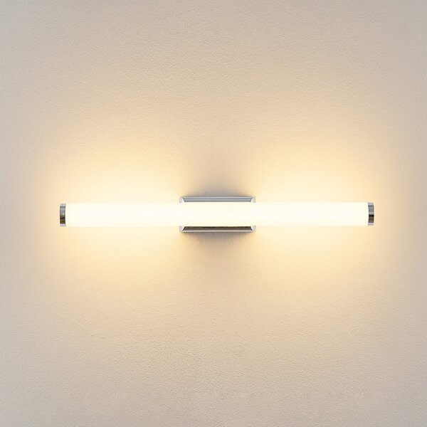 Molto Luce Φωτιστικό τοίχου LED VINA S, χρώμα χρωμίου, πλάτος 40 cm, IP44, CCT, Μεταλλικό, Μπάνιο, Αλουμίνιο, σύγχρονο