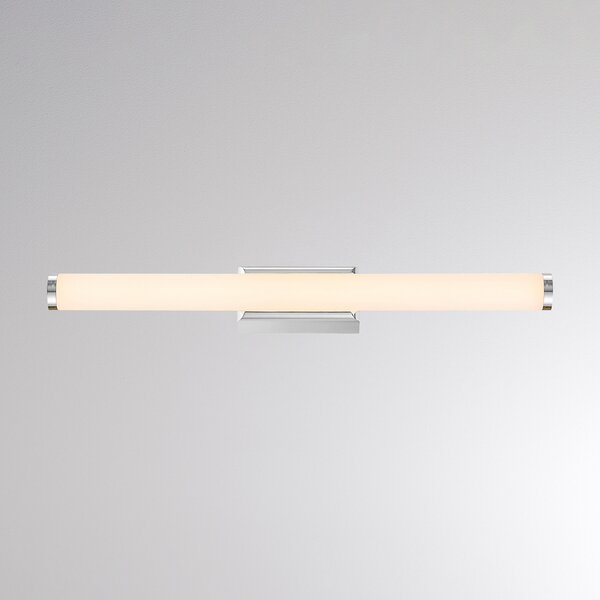 Molto Luce Φωτιστικό τοίχου LED VINA S, χρώμα χρωμίου, πλάτος 40 cm, IP44, CCT, Μεταλλικό, Μπάνιο, Αλουμίνιο, σύγχρονο