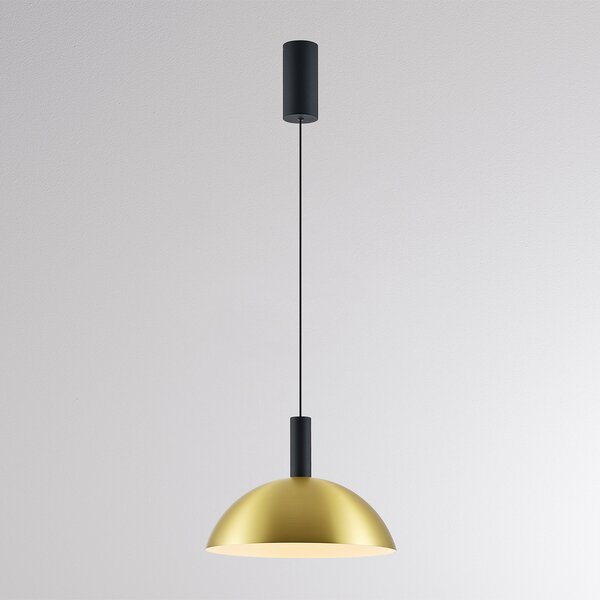 Molto Luce Φωτιστικό οροφής LED LORA II, ορείχαλκος, Ø 24 cm, ρυθμιζόμενη ένταση φωτισμού,, ρυθμιζόμενος, Χρυσό / Ορείχαλκου, Σαλόνι / τραπεζαρία, Μέταλλο, σύγχρονο