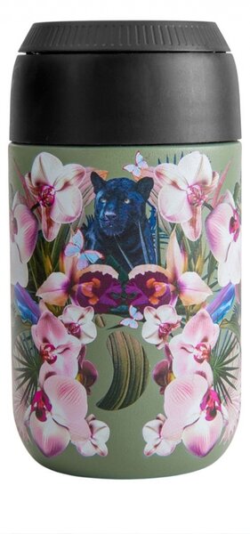 Ποτήρι Θερμός Series 2 Botanicals Chilly's με χωρητικότητα 340ml και διατήρηση θερμοκρασίας 4h ζεστό - Orchid Panther
