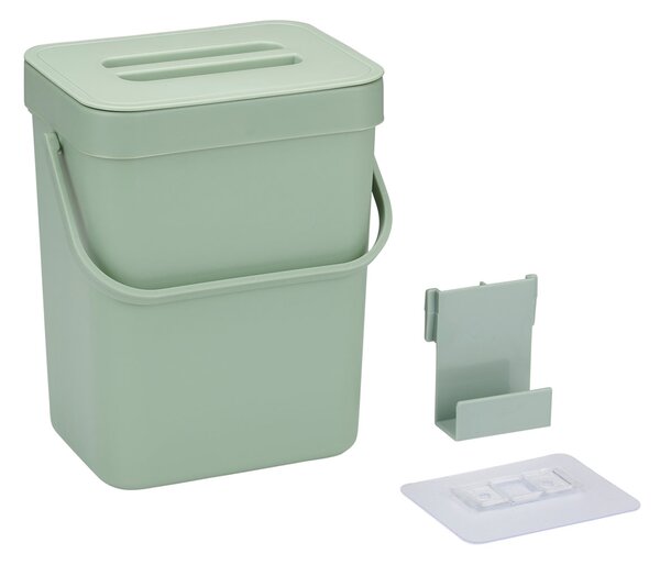 Κάδος Κουζίνας Ντουλαπιού (19x15x24.3) 5lt Cuisine Elegance Green 871125249803
