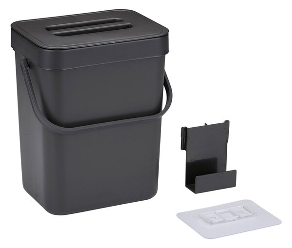 Κάδος Κουζίνας Ντουλαπιού (19x15x24.3) 5lt Cuisine Elegance Black 871125249803
