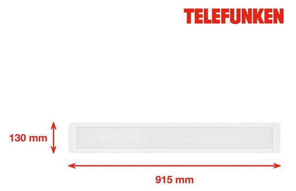 LED πάνελ επιφανειακής τοποθέτησης Poel, μήκος 91.5cm, 37W, λευκό, 840