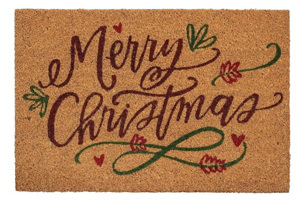 Χριστουγεννιάτικο Πατάκι Εισόδου (40x60) Edelman Merry Christmas Brown 1196617