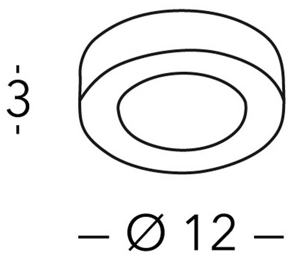 Φωτιστικό οροφής KOLARZ Click R, μαύρο, μεταλλικό, GX53, Ø 12 cm