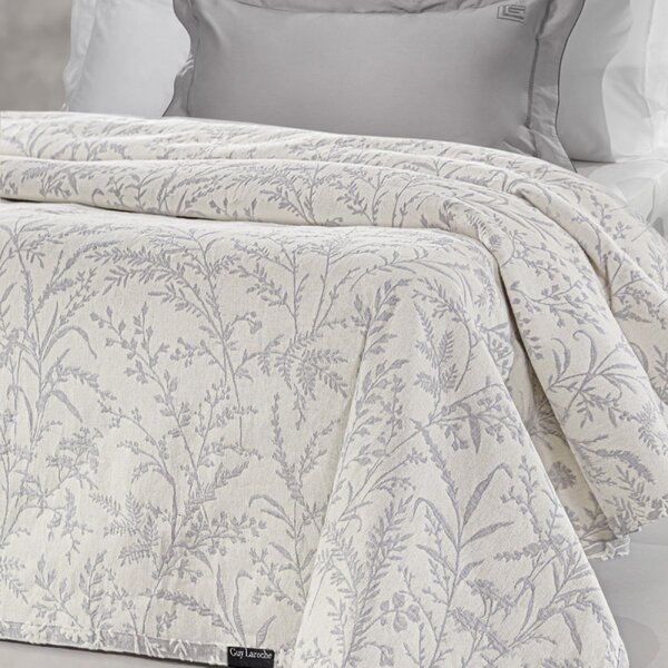 Κουβερτόριο King Size (260x250) 2 Όψεων Guy Laroche Bouquet Smoke