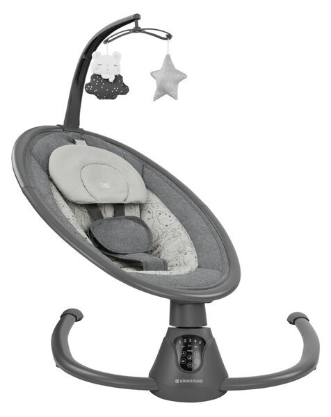 Ηλεκτρικό Ρηλάξ (0-6 Μηνών/Έως 9kg) Kikka Boo Twiddle Grey 2024