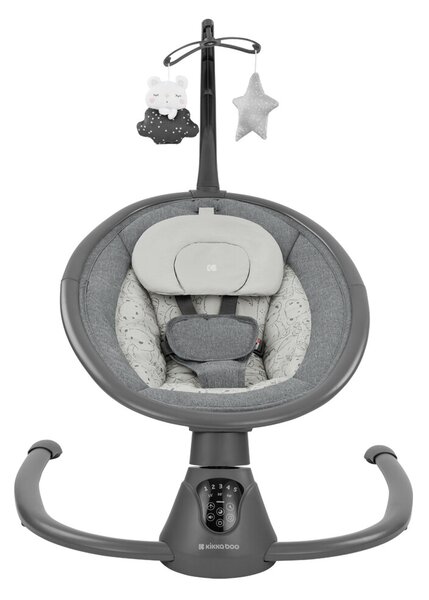 Ηλεκτρικό Ρηλάξ (0-6 Μηνών/Έως 9kg) Kikka Boo Twiddle Grey 2024