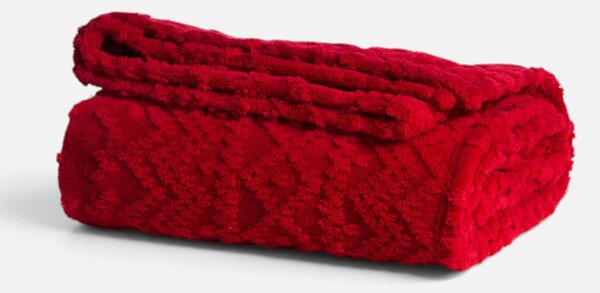 Χριστουγεννιάτικη Κουβέρτα Καναπέ Fleece (130x180) Nef-Nef Homeware Christmas Flake Bordo