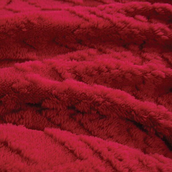 Χριστουγεννιάτικη Κουβέρτα Καναπέ Fleece (130x180) Nef-Nef Homeware Christmas Flake Bordo