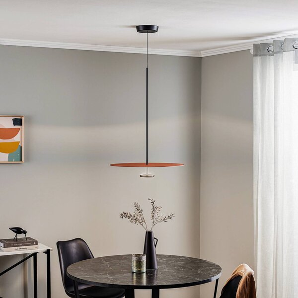 Vibia Flat LED κρεμαστό φωτιστικό 1 φωτός Ø 55cm τερακότα