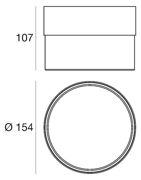 Φωτιστικό οροφής Crumb LED, λευκό, Ø 15,4 cm, σίδερο, γυαλί