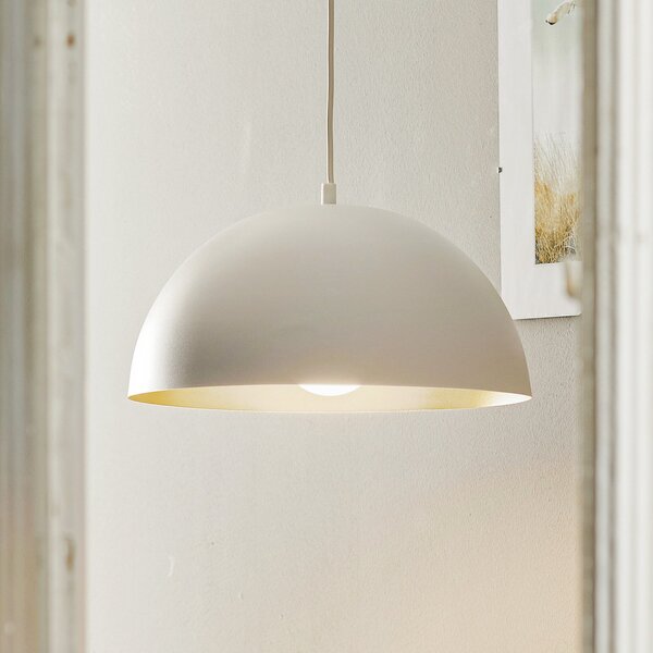 Eko-Light Κρεμαστό φωτιστικό Beta σε λευκό-χρυσό, ρυθμιζόμενος, Λευκό, Σαλόνι / τραπεζαρία, Μέταλλο, σύγχρονο