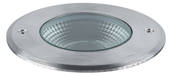 Paulmann Vanea LED χωνευτό φωτιστικό δαπέδου IP67, Ø 10cm, Μεταλλικό, Μέταλλο, σύγχρονο, Φωτιστικά εσοχής στρογγυλά