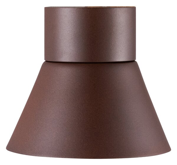 Nordlux Εξωτερικός φωτισμός τοίχου Kyklop Cone IP54, σκουριά, Καφέ / Σκουριάς, Μέταλλο, σύγχρονο