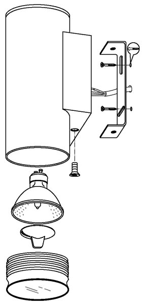 Eglo 94107 - Φως LED εξωτερικού χώρου RIGA 2xGU10/3W/230V IP44