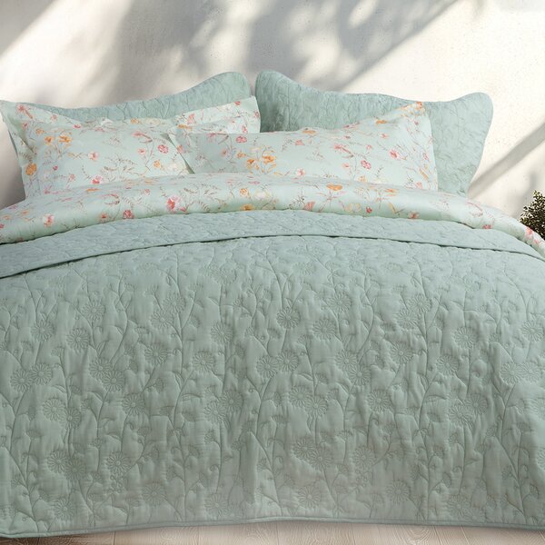 Κουβερλί Υπέρδιπλο (230x240) Nef-Nef Homeware Premium Zinovia Mint