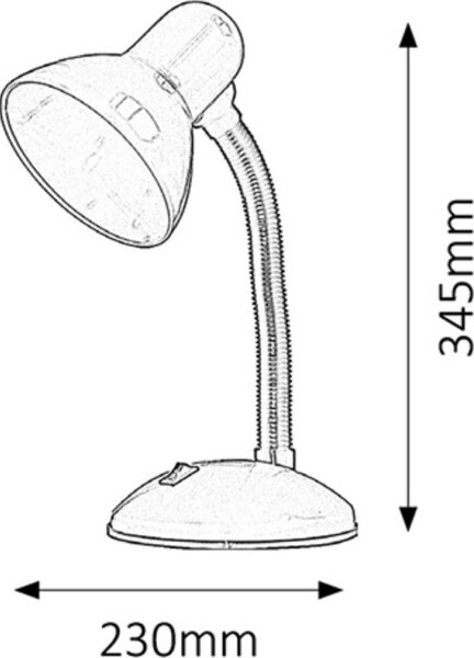 Rabalux 4172 - Επιτραπέζια λάμπα DYLAN 1xE27/40W/230V