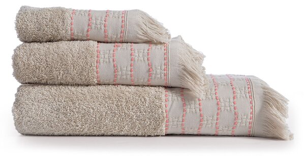 Πετσέτα Χεριών (30x50) Nef-Nef Homeware Quantro Beige 500gsm