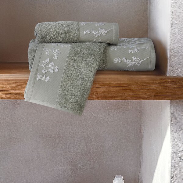Πετσέτα Χεριών (30x50) Nef-Nef Homeware Claris Green 500gsm
